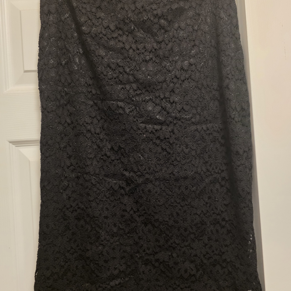 Worthington Black Lace Pencil Skirt